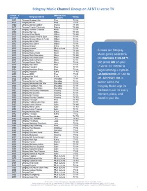 stingray channel guide.